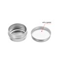 thumbnail image 3 of Uxcell 1.7oz 50ml Screw Top Lid Round Cans Tin Containers Aluminum Silver Tone 12 Pack, 3 of 6