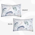 thumbnail image 4 of Daiia Sea Animals Bedding Waterproof Pillow Protector Zippered Queen – Bed Bug Proof Pillow Encasement-14"x20", 4 of 9