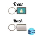 thumbnail image 4 of Wedding Cake Marriage Love Anniversary Metal Rectangle Keychain, 4 of 7