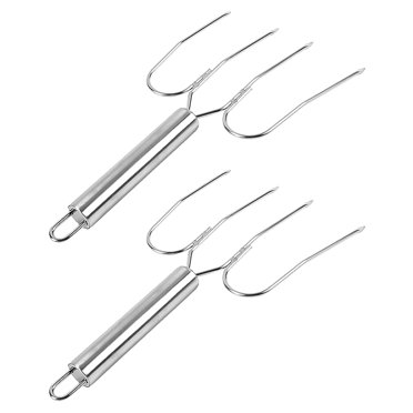 1PC Stainless Steel BBQ Fork Portable Outdoor Barb... - Grandado