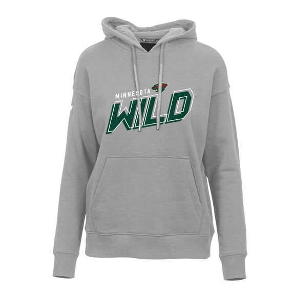Women's Levelwear Gray Minnesota Wild Adorn Premier 2.0 Fleece Pullover Hoodie
