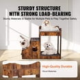 thumbnail image 4 of VEVOR Pet Bunk Bed with Stairs Dog/Cat Window Perch with Storage Indoor Brown, 4 of 11