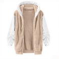 thumbnail image 3 of KAUOD Teen Girls Zip up Fleece Hoodies Fuzzy Soft Oversized Hooded Jackets Kids Plush Warm Fall Sweatshirts with Pockets, 3 of 4