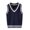 Navy Blue, variant on iixpin Kids Boys Girls Sweater Vest V Neck Casual Sleeveless School Uniform Knitted Jumper Waistcoat Knitwear Grey 9-10