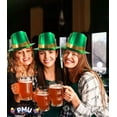 thumbnail image 3 of PMU St. Patrick's Day Headwear Decorations and Party Supplies - Foil Curved Brim Top Hat - Irish Costume, Party Accessory (3/pkg) Pkg/1, 3 of 6
