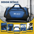 thumbnail image 3 of 25" Travel Duffle Bag with Shoe Compartment, 56L Overnight Bag for Gym Sport Travel,Blue - LX238, 3 of 6