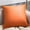 Orange, variant on Faux Artificial Leather Gray 17.7Inch Pillow, Square Decorative Cushion, Lightweight Summer Accent for Living Room, Bedroom, Sofa or Outdoor Seating