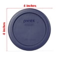 thumbnail image 2 of Pyrex 7202-PC Dark Blue Round Plastic Replacement Storage Lid Cover (2-Pack), 2 of 6