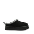 thumbnail image 4 of BURUDANI Women's Suede Platform Slip-on Slippers Clog Winter Warm Shoes Black Size 7 (Runs Small-Size Up!), 4 of 9