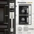 thumbnail image 5 of Scifil Front Door Handle, Modern Front Door Lock Set, Adjustable Deadbolt Lock Set with Single Cylinder, Reversible for Right&Left Handed, 5 of 9