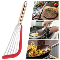 Gnmfd Nonstick Stainless Steel Fish Spatula Turner with Slotted Kitchen Turner for Eggs Pancakes Fish Cooking, Flexible Heat Resistant Cooking Utensil, Ergonomic Handle, Kitchen Breakfast Helper