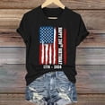 thumbnail image 5 of MEICHEN 250th Anniversary of The States Women's T Shirt Round Neck T Shirt with American Flag Design Cotton Top for July 4 Summer 4th of July Tops, 5 of 5