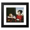 thumbnail image 2 of Friedrich Wilhelm Schadow 23x20 Black Modern Framed Museum Art Print Titled - Childhood Portrait of Wieńczysław Potocki and Konstanty Potocki (1820), 2 of 5