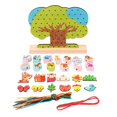 thumbnail image 2 of Montessori Puzzle de Desarrollo de inteligencia Motores Habilidad Actividad para Edad 3 4 5 6 Regalos de CUTICAT Juego de mesa de rompecabezas, 2 of 8