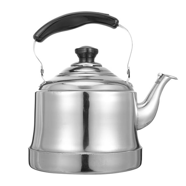 HLONK Bouilloire Chauffante en Acier Inoxydable Compatible avec Cuisinière à Gaz de Voyage