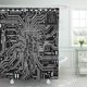 thumbnail image 1 of ABPHQTO Computadora High Tech Circuit Board Vector Background Data Microchip Network Cortina de ducha 150x180 cm, 1 of 1