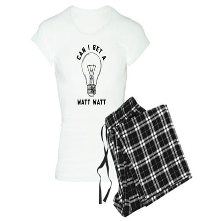 

CafePress - Can I Get A Watt Watt - Women s Light Pajamas