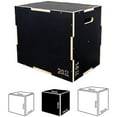 thumbnail image 4 of Fitvids 24" x 20" x 16" Wooden Plyometric Box Non-Slip Jump Platform, Black, 4 of 5