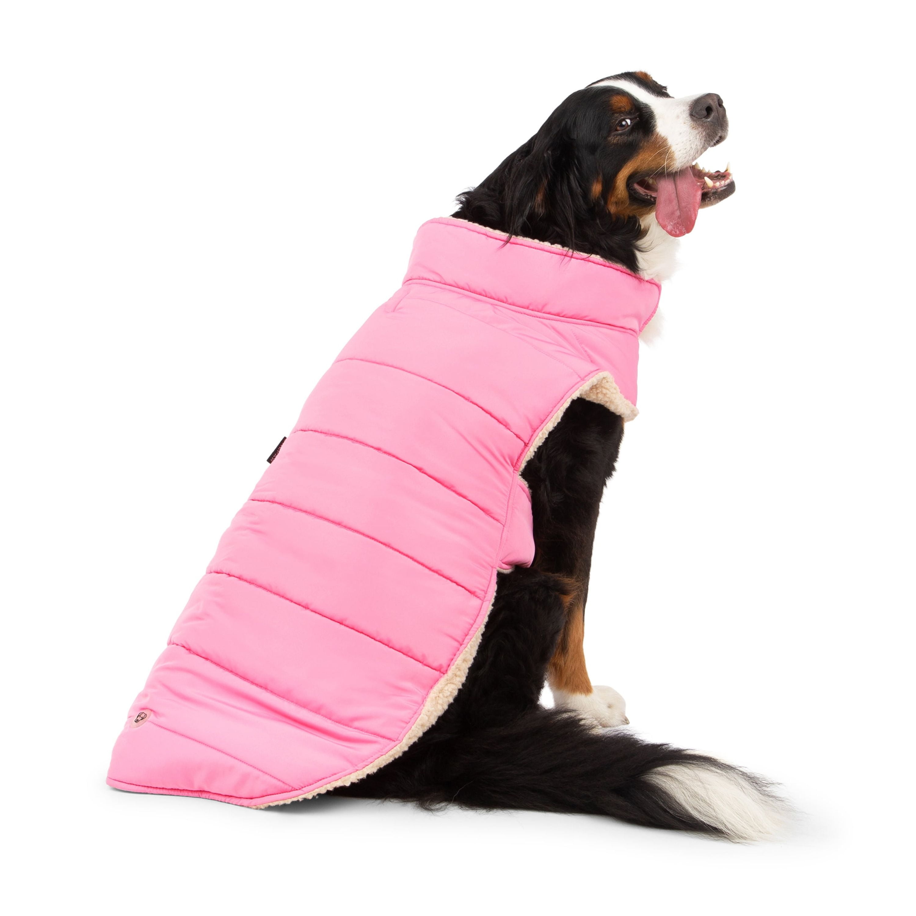 One Paw, Quilted Dog Jacket, Reversible Design