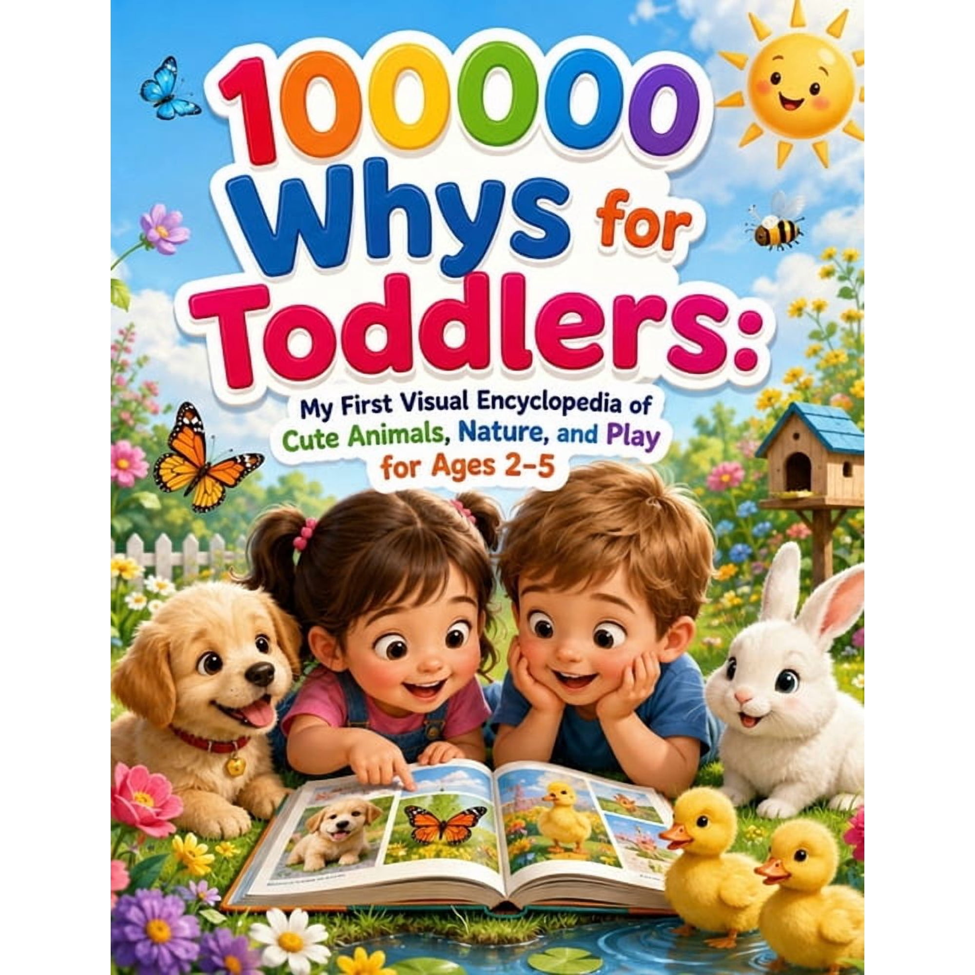 100000 Whys for Toddlers: My First Visual Encyclopedia of Cute Animals, Nature, and Play for Ages 2-5, (Paperback)