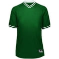 thumbnail image 4 of Holloway Sportswear 3XL Retro V-Neck Baseball Jersey Forest/White 221021, 4 of 5