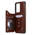 thumbnail image 5 of Allytech Galaxy S20 Ultra Case 6.9", S20 Ultra Wallet Case, Slim Fit Butterfly Embossed PU Leather Shockproof Full Protection Cards Slots Back Cover Shell for Samsung Galaxy S20 Ultra, Brown, 5 of 9