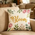 thumbnail image 4 of Darzheoy Floral Pattern Pillow Covers Set, Vintage Breathable Decorative Microfiber Pillow Covers, 2 Pack Pillowcase, Soft Throw Cushion Cover for Living Room, Bedroom, Car, Home, Office, 4 of 7
