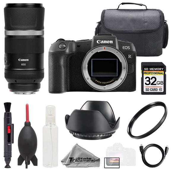 Canon EOS RP Camera   RF 600mm f/11 IS STM Lens  32GB   Bag  UV Filter- Basic Kit (International Version)
