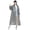 Black, variant on Naierhg Adult Raincoat Hooded Mid-Length Waterproof Long Sleeve Rain Ponchos Drawstring Tear-Resistant Rain Gear for Daily Travel Sunshade Black