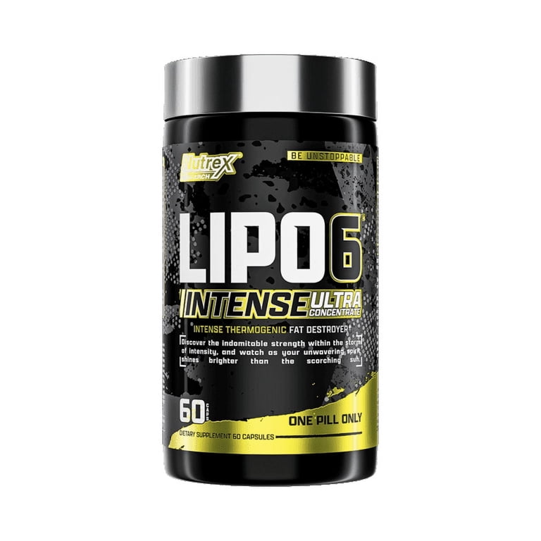Nutrex Research Lipo-6 Intense UC, Thermogenic Support, 60 Count, Boosts  Metabolism, Appetite Control - Walmart.com