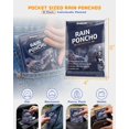 thumbnail image 3 of Ponchos de lluvia desechables Hagon PRO, paquete de 5 para adultos, 3 of 7