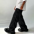 thumbnail image 5 of Men Lightweight Twill Cargo Pants Loose Stretch Hiking Everyday Wear Trousers S-XL, 5 of 9