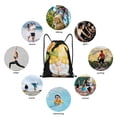thumbnail image 6 of Sikiie Sunflower Gnomes5 Drawstring Backpack Drawstring Bags, Draw String Back Bag for Sports, Gym, Travel, Swimming, Beach-Medium, 6 of 6