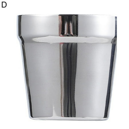 

Meizhencang 175ML Water Cup Heat-resistant Minimalist Stainless Steel Double-layer Design Drinking Mug Household Supplies