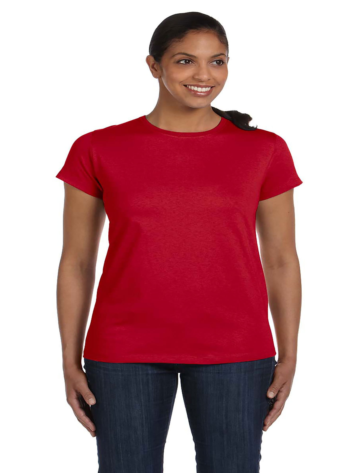 Hanes - Hanes Womens Relaxed Fit Jersey ComfortSoft® Crewneck T-Shirt ...