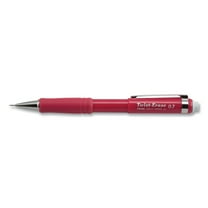Pentel QE517B Twist-Erase III 0.7 millimeter HB (#2) Mechanical Pencil - Black Lead/Red Barrel