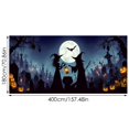 thumbnail image 2 of Bannières de Garage Halloween Design Cool Matériau en Tissu Résistant aux Intempéries Facile à Installer Réutilisable pour Fête d'Halloween Extérieur Intérieur Attirant les Enfants et les Voisins, 2 of 3