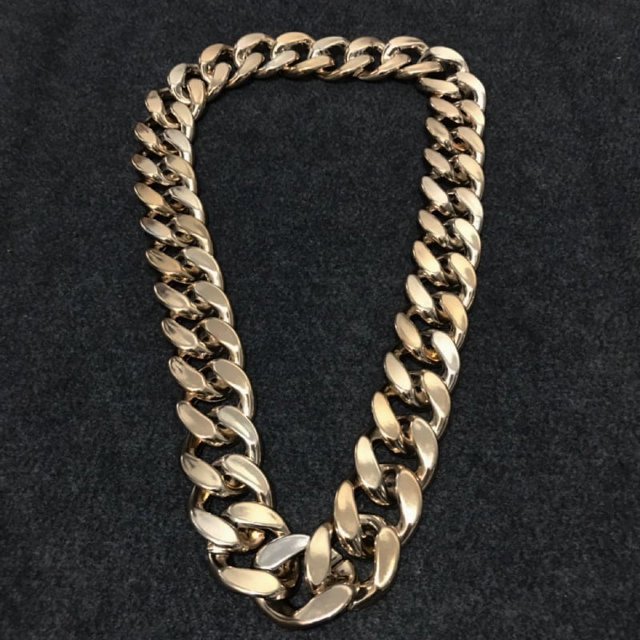 Collar con cadena de oro, collar de hip hop, collar de discoteca para hombre, accesorios de collar multifuncionales