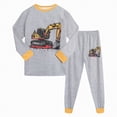 thumbnail image 2 of UAYOTSE Toddler Outfits for Boys Summer Dinosaur Clothes 2 Piece Pants Set Long Sleeve Tops Trousers Casual Comfy Clothes,Sizes 5-6 Years, 2 of 7