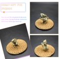 thumbnail image 2 of MesaSe 2pcs Chinese Zodiac  Mini Statue Vintage Brass Bunny Model Desktop  Craft Ornament, 2 of 8