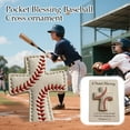 thumbnail image 5 of A Pocket Blessing – Baseball Cross Edition, Handmade Baseball Stitching Pocket Cross Token with Verse Card, Faith Motivation Gifts Christian Keepsakes for Sports Lovers, 5 of 6