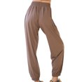 thumbnail image 4 of Wangscanis Women Sports Pants,Middle Waist Elastic Slacks, 4 of 9