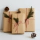 thumbnail image 2 of 1 rollo de papel de regalo, Material de papel marrón desechable, envoltorio de caja de papel de regalo artesanal, 2 of 5