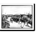thumbnail image 2 of Historic Framed Print, The casket on the caisson, followed by his horse with empty saddle, 17-7/8" x 21-7/8", 2 of 9