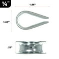 thumbnail image 2 of Golberg Wire Rope Thimbles - Zinc Plated - Multiple Sizes Available, 2 of 4