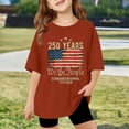 thumbnail image 4 of MuXiKeJi Clothes 250 Anniversary USA Shirt Crewneck Pullover Tops Kids Tshirts Shirts Short Sleeve T Shirt America Crew Neck Tee, 4 of 4