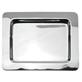thumbnail image 2 of HUBERT Serving Tray Silver Stainless Steel - 10" L x 8" W x 3/4" H, 2 of 3