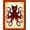 Red Black Cream, Pattern 7, variant on ODIKA 8'x10' Washable Area Rug Durable, Non-Slip Pixel Octopus Cartoon Retro Wave Border Arcade Tentacle Motif for Living Room, Under Sectional, Family