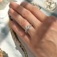 thumbnail image 5 of Women's Platinum Plated Sterling Silver 1.5ct Round CZ Vintage Wedding Engagement Ring ( Size 5 to 9 ), 5 of 10