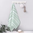 thumbnail image 6 of YFYANG Absorbent Towel, Soft Skin-Friendly Green Watercolor Stripes Washcloth Bath Towel, Suitable for All Skin, 27.5 x 16-inch, 6 of 7